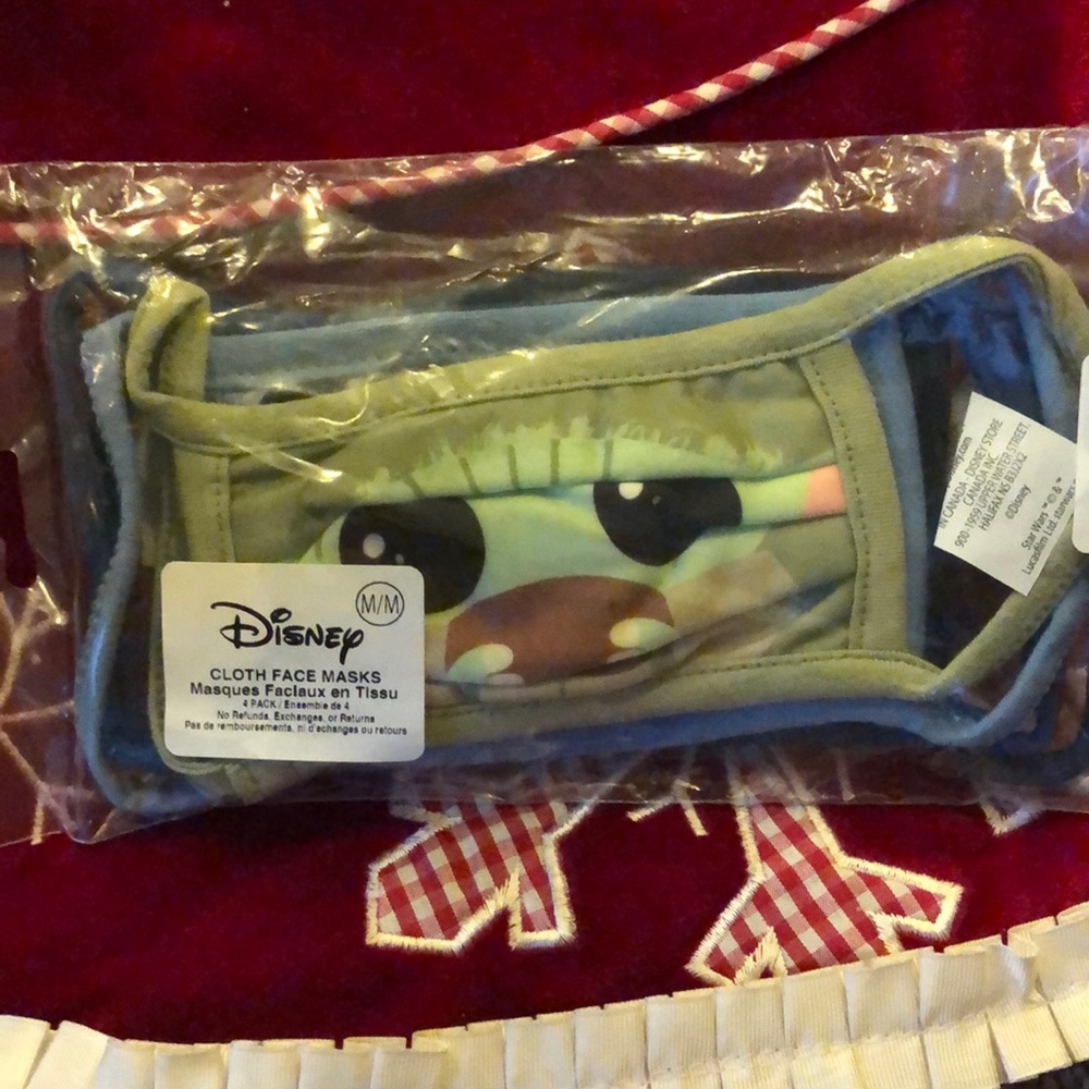 Set of 4 Disney Star Wars Cloth Face Masks size M